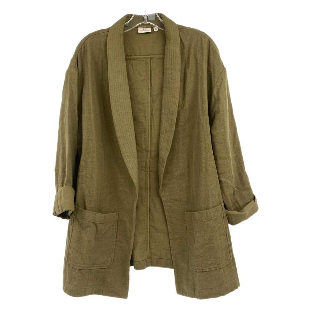 Ag Adriano Goldschmied Green Cotton Blazer | Women’s Size M